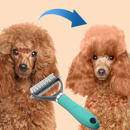 📢📢35 % DE RÉDUCTION !! ⏰ Brosse de toilettage double face pour animaux de compagnie