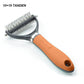 Brosse de toilettage double face pour animaux de compagnie