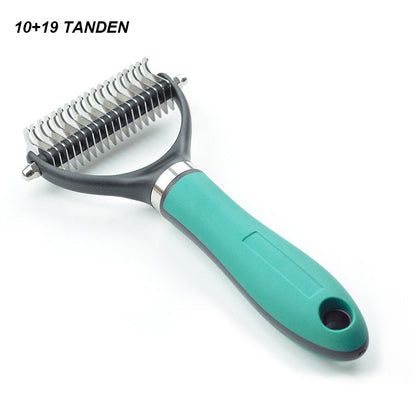 Brosse de toilettage double face pour animaux de compagnie