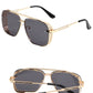 📢📢50 % DE RÉDUCTION !!! ✨Lunettes de soleil rétro pour homme à double pont et monture métallique