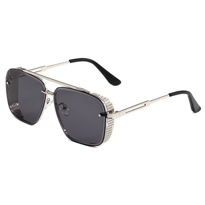 📢📢50 % DE RÉDUCTION !!! ✨Lunettes de soleil rétro pour homme à double pont et monture métallique