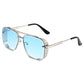 📢📢50 % DE RÉDUCTION !!! ✨Lunettes de soleil rétro pour homme à double pont et monture métallique