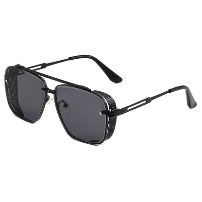 📢📢50 % DE RÉDUCTION !!! ✨Lunettes de soleil rétro pour homme à double pont et monture métallique