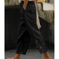 Pantalon à cordon de serrage avec bordure en dentelle pour femme