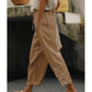 Pantalon à cordon de serrage avec bordure en dentelle pour femme