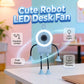 Ventilateur de bureau robotisé flexible avec éclairage LED