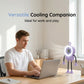 Ventilateur de bureau robotisé flexible avec éclairage LED