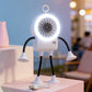 Ventilateur de bureau robotisé flexible avec éclairage LED