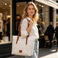 👜 50% DE RÉDUCTION! 👛 Sac Fourre-Tout Élégant en Dentelle – Grande Capacité, Design Chic & Idéal Pour Le Shopping, La Plage & Le Quotidien 🏖️