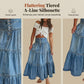 💙 50% DE RÉDUCTION ! 👗 Jupe Maxi en Denim Évasée à Taille Haute pour Femme – Silhouette flatteuse, chic effortless & parfaite au quotidien 🌿