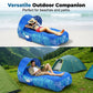⏳Spécial à durée limitée⏰Chaise longue gonflable sans effort avec pare-soleil🏖️