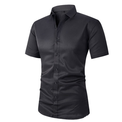 📢📢50 % DE RÉDUCTION !! ⏰Chemise Habillée Extensible à Manches Courtes pour Hommes