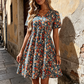 🌸 PROMO LIMITÉE 40% DE RÉDUCTION ! ✨ Robe d'Été Imprimé Floral – Col V, Légère, Romantique ✨