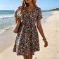 🌸 PROMO LIMITÉE 40% DE RÉDUCTION ! ✨ Robe d'Été Imprimé Floral – Col V, Légère, Romantique ✨