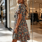 🌸 PROMO LIMITÉE 40% DE RÉDUCTION ! ✨ Robe d'Été Imprimé Floral – Col V, Légère, Romantique ✨