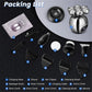 💪 Kit de rasoir flottant 7D | Multifonction 5-en-1⚡ Recharge sans fil + indicateur de batterie LED🚿 Utilisation sur peau sèche ou humide · Lavable🪐 Pratique pour les déplacements