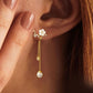 💐 50% DE RÉDUCTION 🌺 Boucles d'oreilles fleur convertibles – Fines, dorées à l’or – Polyvalentes, légères & parfaites pour le quotidien ou les soirées ✨