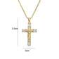 📢📢50 % DE RÉDUCTION !! ⏰Collier avec pendentif en zircone imitant l'or