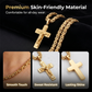 📢📢50 % DE RÉDUCTION !! ⏰Men's Vintage Chain Necklace with Cross Pendant