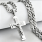 📢📢50 % DE RÉDUCTION !! ⏰Men's Vintage Chain Necklace with Cross Pendant