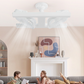 📢📢40 % DE RÉDUCTION !! ⏰Ventilateur de plafond à double tête avec lumière LED – design moderne avec télécommande pour salon et chambre