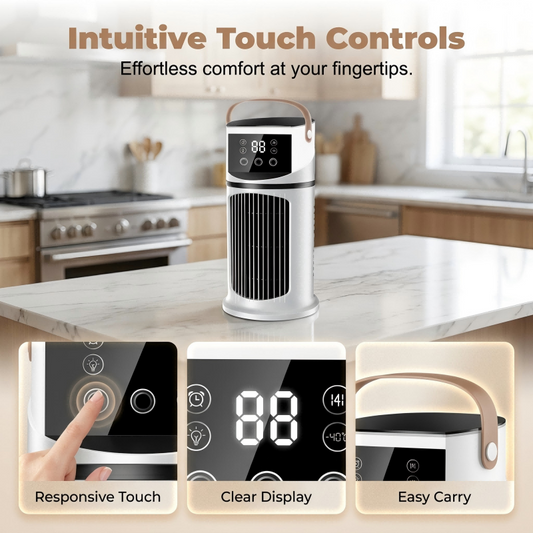 📢📢50 % DE RÉDUCTION !! ⏰Ventilateur turbo portable à 9 vitesses