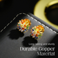 📢📢 37 % DE RÉDUCTION !! ⏰ Boucles d'oreilles clous motif feu d'artifice colorées pour femme