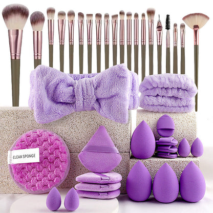 📢📢50 % de réduction !! ⏰Ensemble tout-en-un de pinceaux et éponges de maquillage