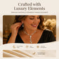 📢📢50 % DE RÉDUCTION !! ⏰Ensemble collier et boucles d'oreilles « Fleur » en zircon pour femme