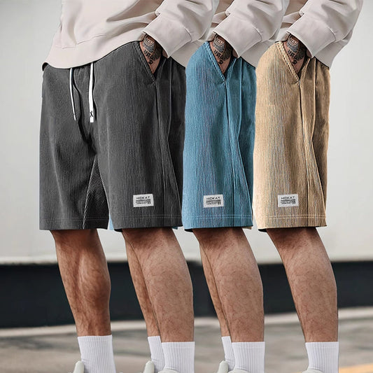 🩳 50% DE RÉDUCTION ⏰ Short en velours côtelé pour homme – Respirant & confortable – Parfait pour les loisirs, les voyages ou les journées chaudes – polyvalent et stylé 🏃‍♂️