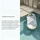 📢📢60 % DE RÉDUCTION !! ⏰Hamac Flottant Gonflable pour Piscine avec Centre en Filet – Confort & Fraîcheur pour l'Été