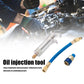 📢📢40 % DE RÉDUCTION !! ⏰Injecteur Colorant & Huile Climatisation Auto – Laiton Premium Haute Résistance, Tuyau 2500 PSI, Raccord Rapide R134a, Corps Transparent Gradué · 230g ✨
