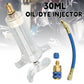 📢📢40 % DE RÉDUCTION !! ⏰Injecteur Colorant & Huile Climatisation Auto – Laiton Premium Haute Résistance, Tuyau 2500 PSI, Raccord Rapide R134a, Corps Transparent Gradué · 230g ✨
