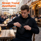 📢📢40 % DE RÉDUCTION !! ⏰Sac Bandoulière Homme Urban Commuter – Tissu Polyester Résistant Eau, Compartiments Organisés Passeport Téléphone Clés, Sangle Réglable 3 Ports · Ultraléger · Noir ✨