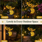 🐝🌸 PROMO FLASH 50% ! Lumière Abeille Solaire Suspendue – Métal, Allumage Auto Crépuscule, Résiste Intempéries, 6-12h d'Éclairage, Idéale Jardin & Balcon 🏡✨