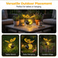 🐝🌸 PROMO FLASH 50% ! Lumière Abeille Solaire Suspendue – Métal, Allumage Auto Crépuscule, Résiste Intempéries, 6-12h d'Éclairage, Idéale Jardin & Balcon 🏡✨
