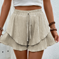 📢📢-40% !! ⏰Short Fluide à Volants Superposés pour Femme