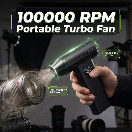 🌀 40% DE RÉDUCTION! 💨 Ventilateur turbo portable – Rechargeable & puissant ✨