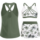 🌸🦋✨ -50% ! Ensemble tankini élégant – Coupe flatteuse, imprimé tendance.