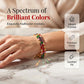 📢📢40% DE RÉDUCTION !! ⏰ Bracelet tennis multicolore élégant pour femme – Strass & finition dorée – Lumineux, raffiné & polyvalent – parfait pour le quotidien ou les occasions spéciales ✨💖🌿