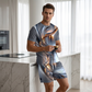📢📢40% OFF !! ⏰Men's Casual Graphic T-Shirt and Shorts Set