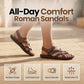 👡 50% DE RÉDUCTION ☀️ Sandales style romain – Semelle souple, look décontracté – Idéales pour l’été, la plage ou les promenades – confortables et intemporelles 🌊🦶✨