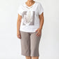Ensemble 2 pièces décontracté col V & pantalon court – confortable, respirant & polyvalent