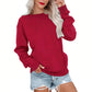 📢📢40% DE RÉDUCTION !! ⏰🌸 Sweat à col rond oversize femme – Coupe ample décontractée, matière douce et respirante, l’indispensable d’un look effortless au quotidien ☁️👖