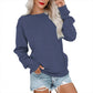 📢📢40% DE RÉDUCTION !! ⏰🌸 Sweat à col rond oversize femme – Coupe ample décontractée, matière douce et respirante, l’indispensable d’un look effortless au quotidien ☁️👖