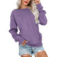 📢📢40% DE RÉDUCTION !! ⏰🌸 Sweat à col rond oversize femme – Coupe ample décontractée, matière douce et respirante, l’indispensable d’un look effortless au quotidien ☁️👖