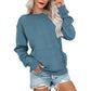 📢📢40% DE RÉDUCTION !! ⏰🌸 Sweat à col rond oversize femme – Coupe ample décontractée, matière douce et respirante, l’indispensable d’un look effortless au quotidien ☁️👖