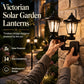 📢📢40% DE RÉDUCTION !! ⏰Lampadaire Solaire Rétro de Jardin À Double Tête Hexagonale pour Extérieur