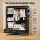 Armoire portable à 3 tiroirs