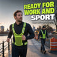 Gilet réfléchissant haute visibilité, équipement de course de sécurité réglable avec poche